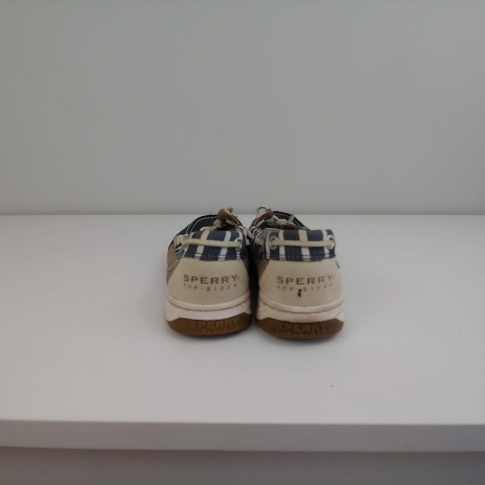Womens 7 Sperry Top Sider boat shoes gray white‎ - Picture 6 of 6